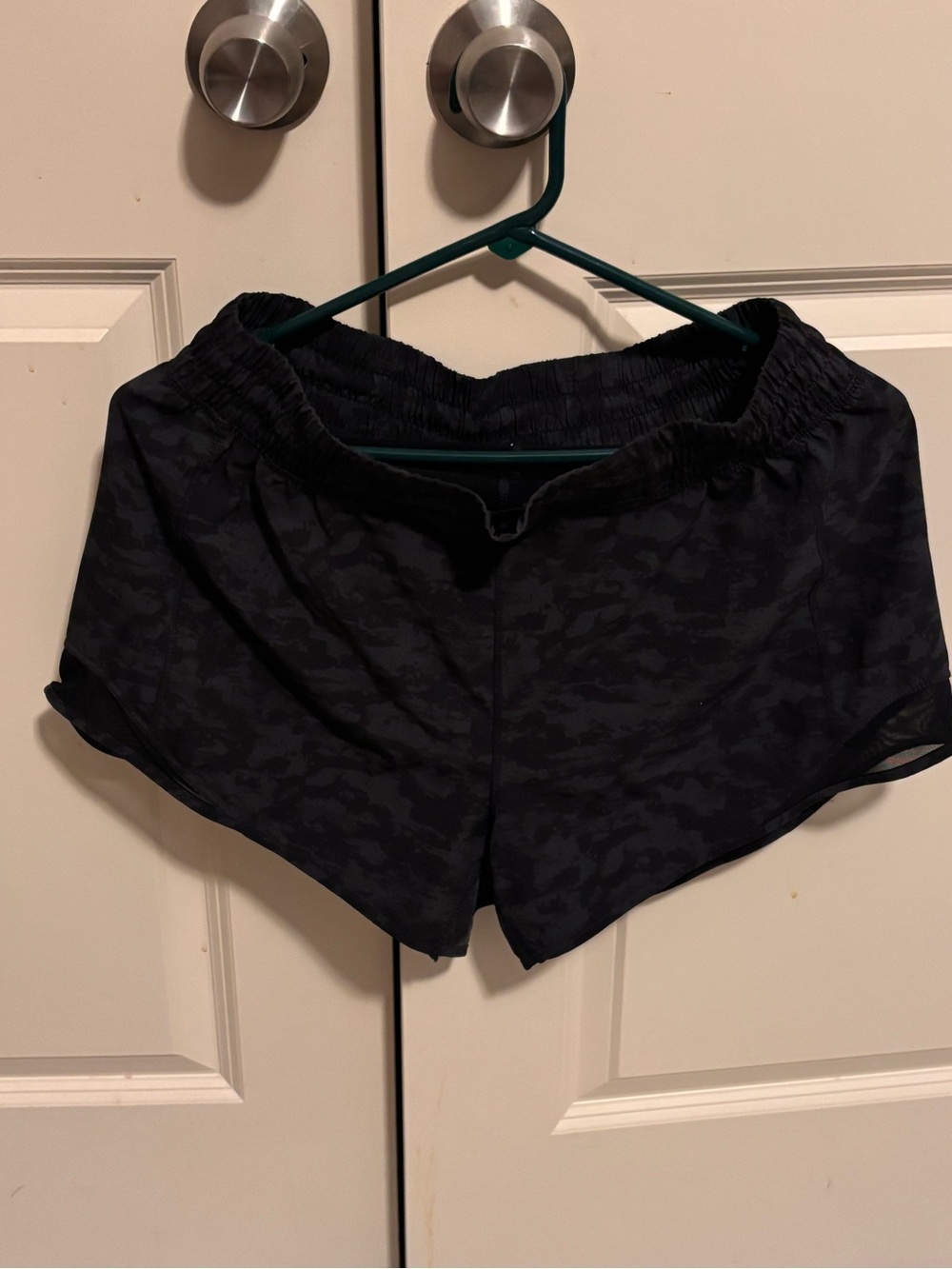 Women's Black Camo Active Shorts
